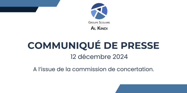 Communiqué de presse à l’issue de la commission de concertation